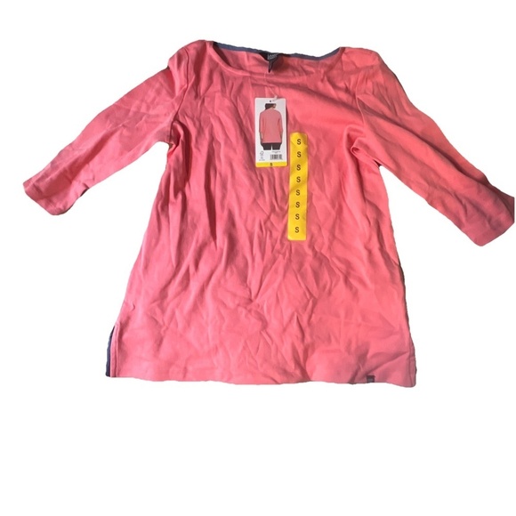 Lands' End Tops - lands end womens 3/4 sleeve  Boat Neck  Pima Cotton. Tee SIZE S. BR